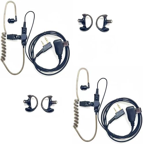 Miniatura 7 de Walkie Talkies auriculares con micrófono 1 pin Covert Air Acoustic Tube Headset para Motorola Talkabout MH230R MR350R T200 T200TP T260 T260TP T600