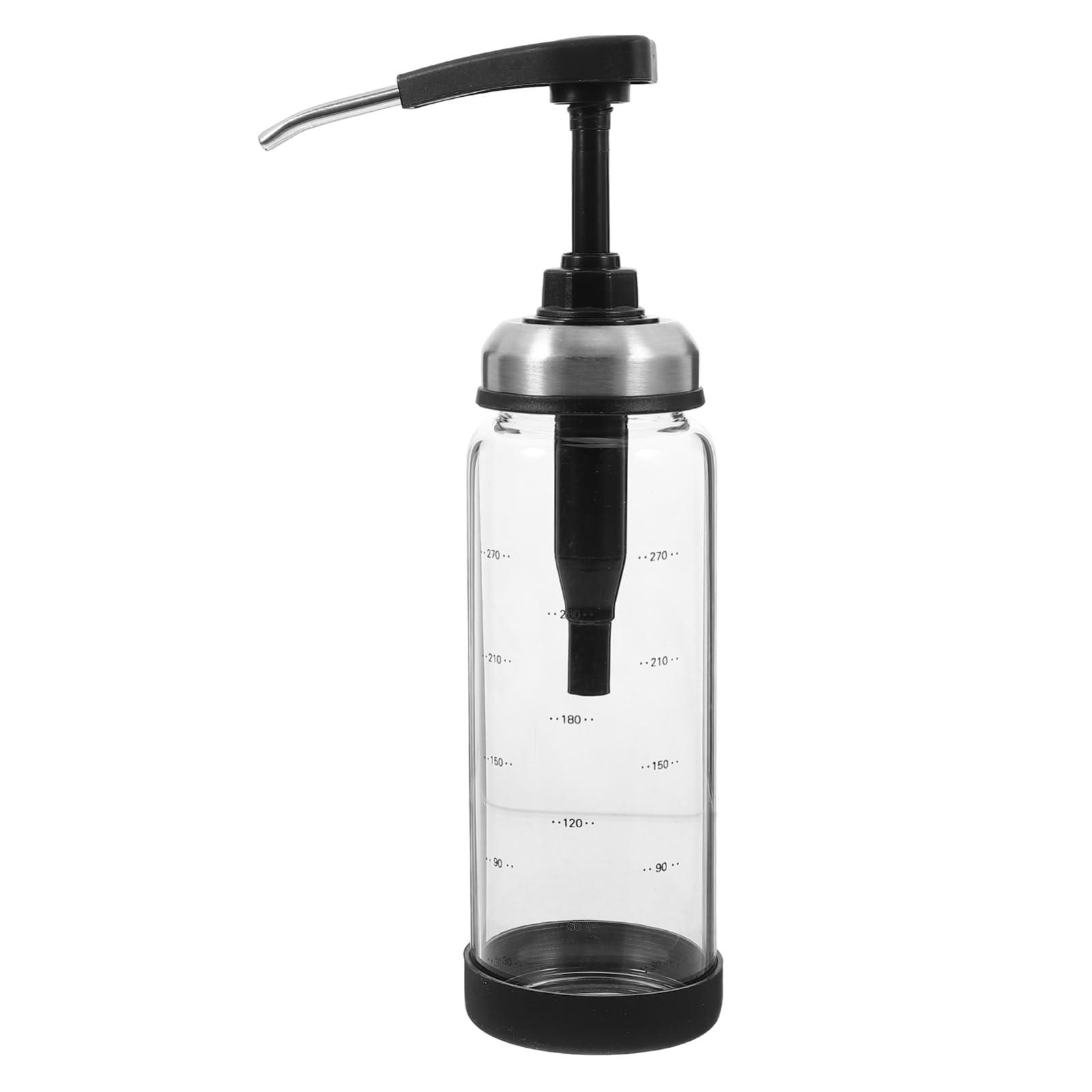 HEALLILY Sauce Press Bottle Easy One Hand Operation for Ketchup Salad Dressing for Home Kitchen Restaurants Black