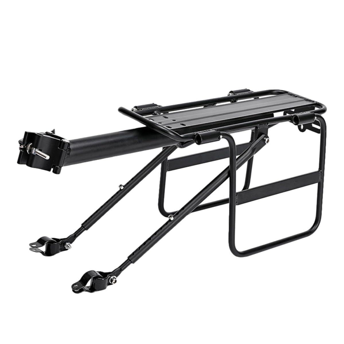 Aluminum Alloy Bike Rear Rack, Strong Cargo Holder for Mountain Road Bikes