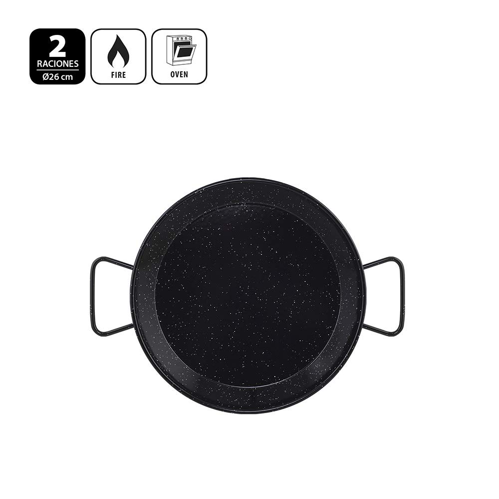 Metaltex - Paellera Acciaio Smaltato 2 Razioni 26 cm