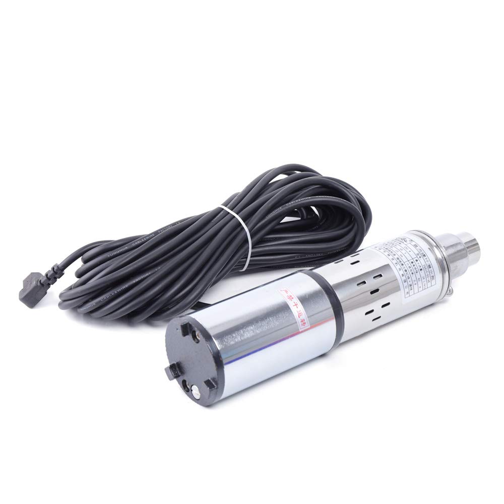 Pompa solare per fontane profonde da 3,1", DC 48 V, 280 W, pompa ad immersione solare, 16 l/min, con cavo da 15 m, alloggiamento in acciaio inox, pompa sommersa per fontane, irrigazione di fattorie