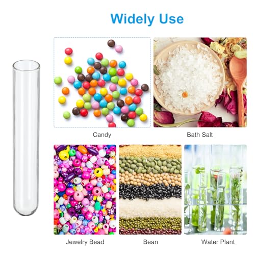 Tubes à essai en verre 10ml PATIKIL lot de 30 transparents pour laboratoire