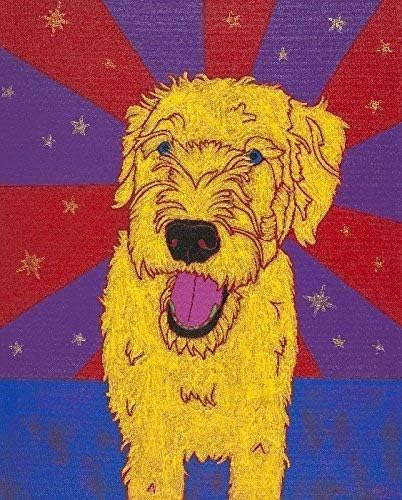 Wheaton Terrier Dog Art Print, Dog Pop Art by Angela Bond