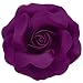 Sara Monica Flower Hair Clip and Pin: Rose: Made in the USA (Magenta)