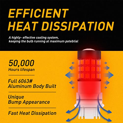 Glofe Strobe Flash 3156 3157 White Led Bulbs 3056 3057Kx 4157K 3047K 3157Ll 4057K 3457 Brake Stop Tail, Turn Signal Lights Taillights For Cars, Trucks, Motorcycles, Super Bright 2835-Smd 12V #TOP5