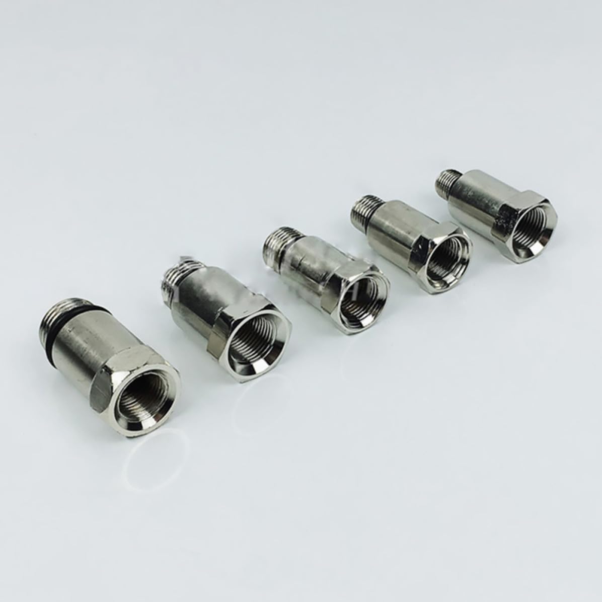 PLAFOPE Manómetro Azul Presión Cilindro del Motor de de Gasolina, Kit de Comprobación de Compresión 0-300 Psi/0-, M18x1.5 M14x1.25 M10x1.0 M12x1.25 M16x1.5, para Automóviles