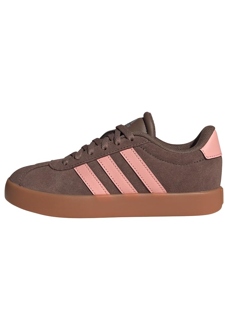 adidas Unisex Kids Vl Court 3.0 Kids Shoes, Earth strata/Semi Frozen Turbo/Amber Gum, 5.5 UK