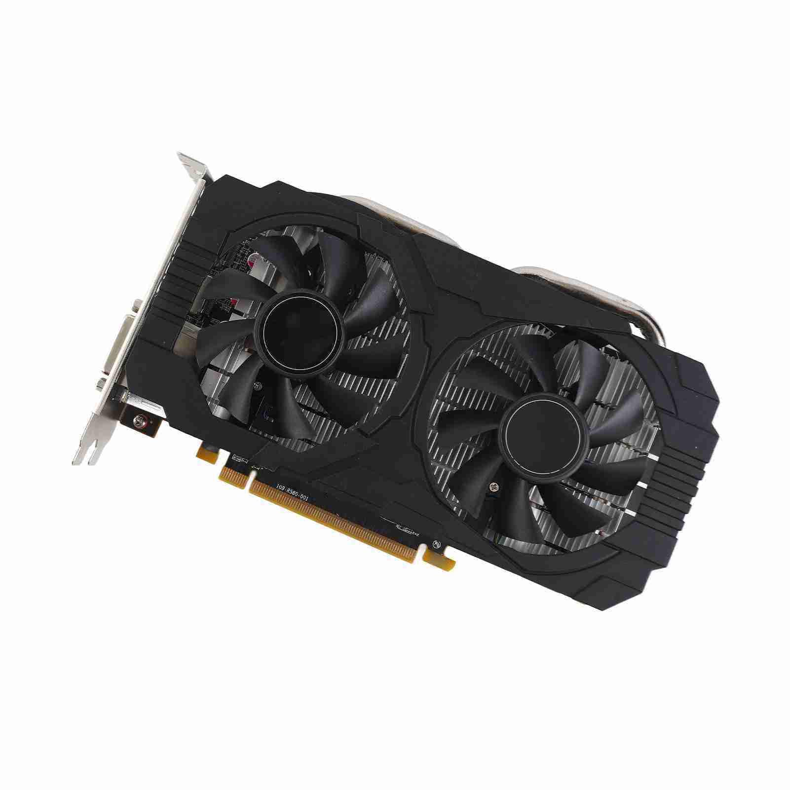 Annadue RX 580 8 GB GDDR5 256-Bit-Grafikkarte, 2 Lüfter, Hochleistungs-Gaming-Grafikkarte mit PCIE 3.0, 3 X DP, HDMI, DVI