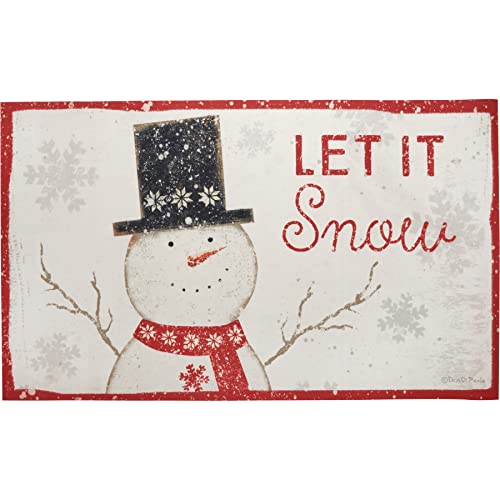 Primitives by Kathy Decorative Rug Let It Snow