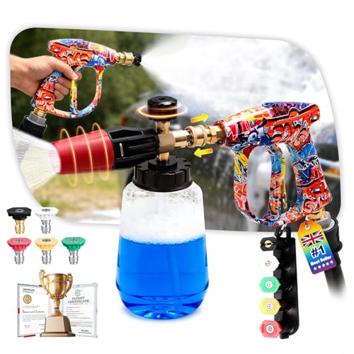 LEDSUUEI 100X Thick Snow Foam Gun Set:300% More Durable Metal