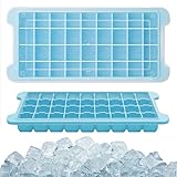🍧 【Fácil de quitar】: el diseño de cubo independiente es más fácil de quitar que las bandejas de plástico para cubitos de hielo. Saca el hielo fácilmente presionando la parte inferior de la bandeja de cubitos de hielo sin doblarla ni torcerla. Cada bandeja produce 36 cubitos de hielo de 1".