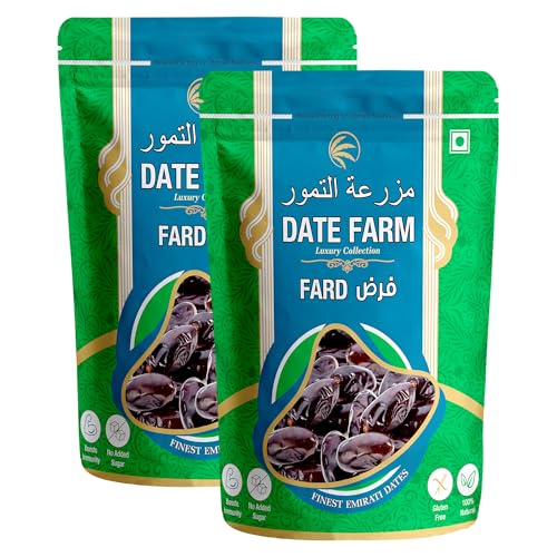 Image of DATE FARM Fard Luxury Emirati,100% Natural Khajur,Boosts Immunity, No Added Sugar, Arabian (500X2) gm (Pack of 2)