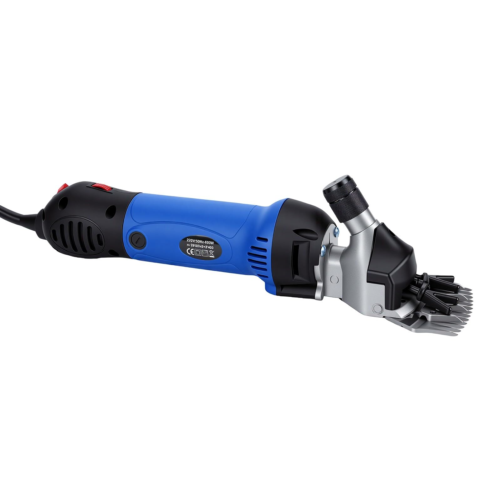 Bewinner Tosatrice per Pecore Resistente da 690 W, Tosatrice Elettrica per Animali per Pelo Spesso, Kit per Toelettatura del Bestiame da Fattoria, Cesoie a Bassa Vibrazione Regolabili a più velocità