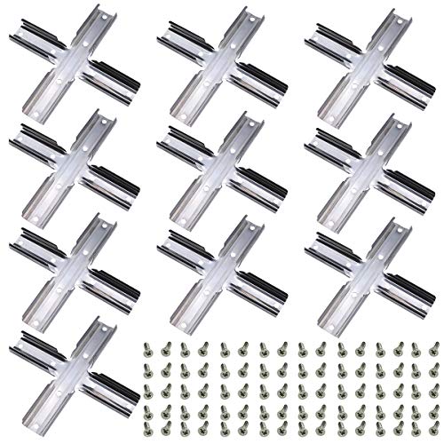 Best Cyber Deals 🔥 Muzata 10PACK LED Channel Cross Connectors Adaptor for MUZATA U1SW U101 U102 U103 and Most U-Shape Aluminum Channel Profile Housing in The Market, Cross Connection Solution LC10,Series LA1 LC1