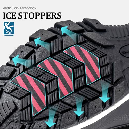 FREE SOLDIER Snow Boots for Men Waterproof Slip Resistant Velvet Lined Outdoor Warm Insulated Winter Ankle Boots for Cold Wheather2