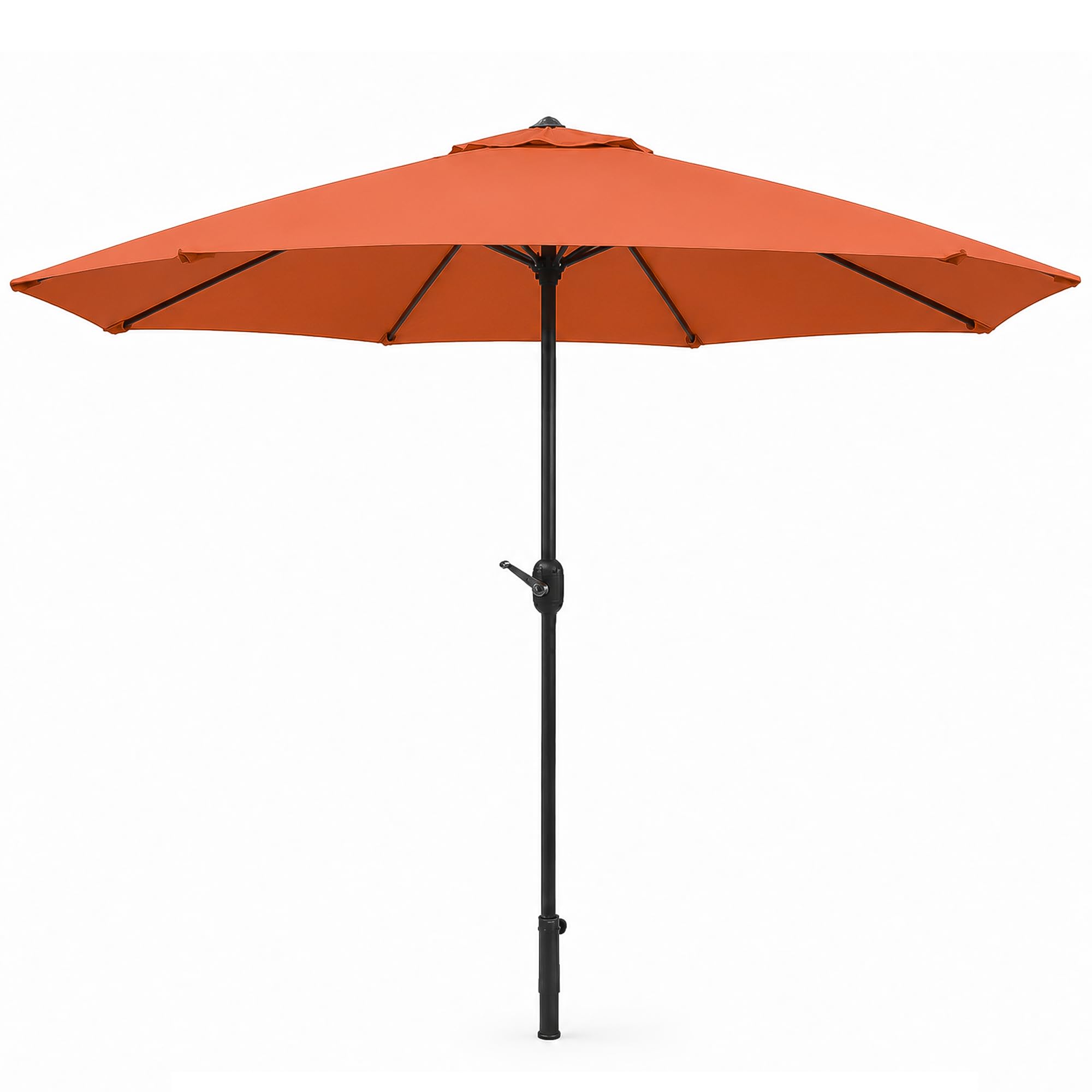 Garden Marketplace Garden Parasol with Tilt & Crank, 2.7m Wide, Terracotta
