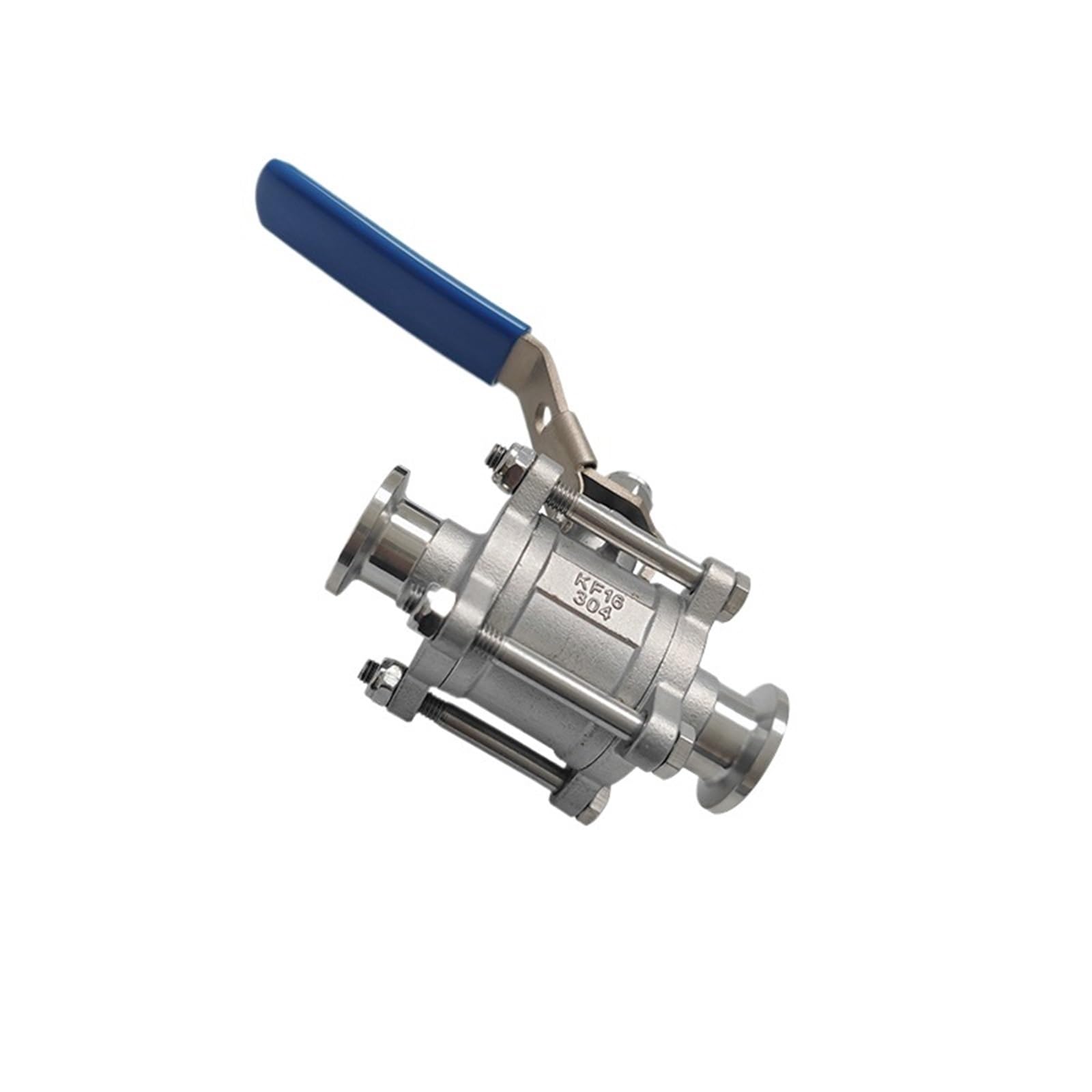 Válvula de bola manual de alto vacío de 3 piezas, brida KF16, KF25, KF40 y KF50, de acero inoxidable 304/316L, 1 unidad(KF-16,SS316L)