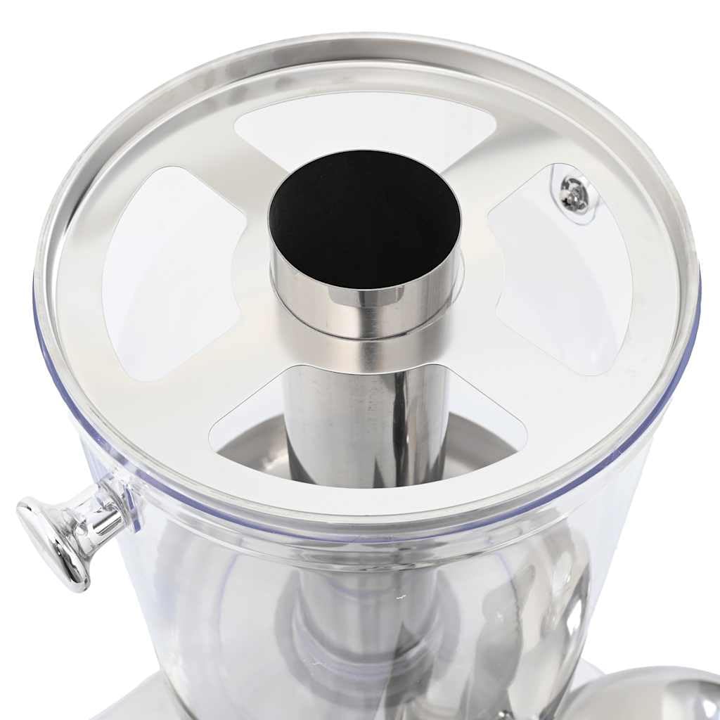 Mangloder - Dispenser di bevande a 3 scomparti in acciaio inox, 3 x 8 litri, dispenser per acqua, succo con rubinetto, vaschetta raccogligocce e cilindro per cubetti di ghiaccio, per bar, buffet