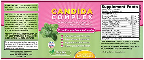 Cyrixs Health Candida Complex | Boost Your Immune System | All Natural Gut Cleanse With Herbs, Antifungals, Enzymes And Probiotics | Eliminates Candida | Prevents Reoccurrence #TOP2