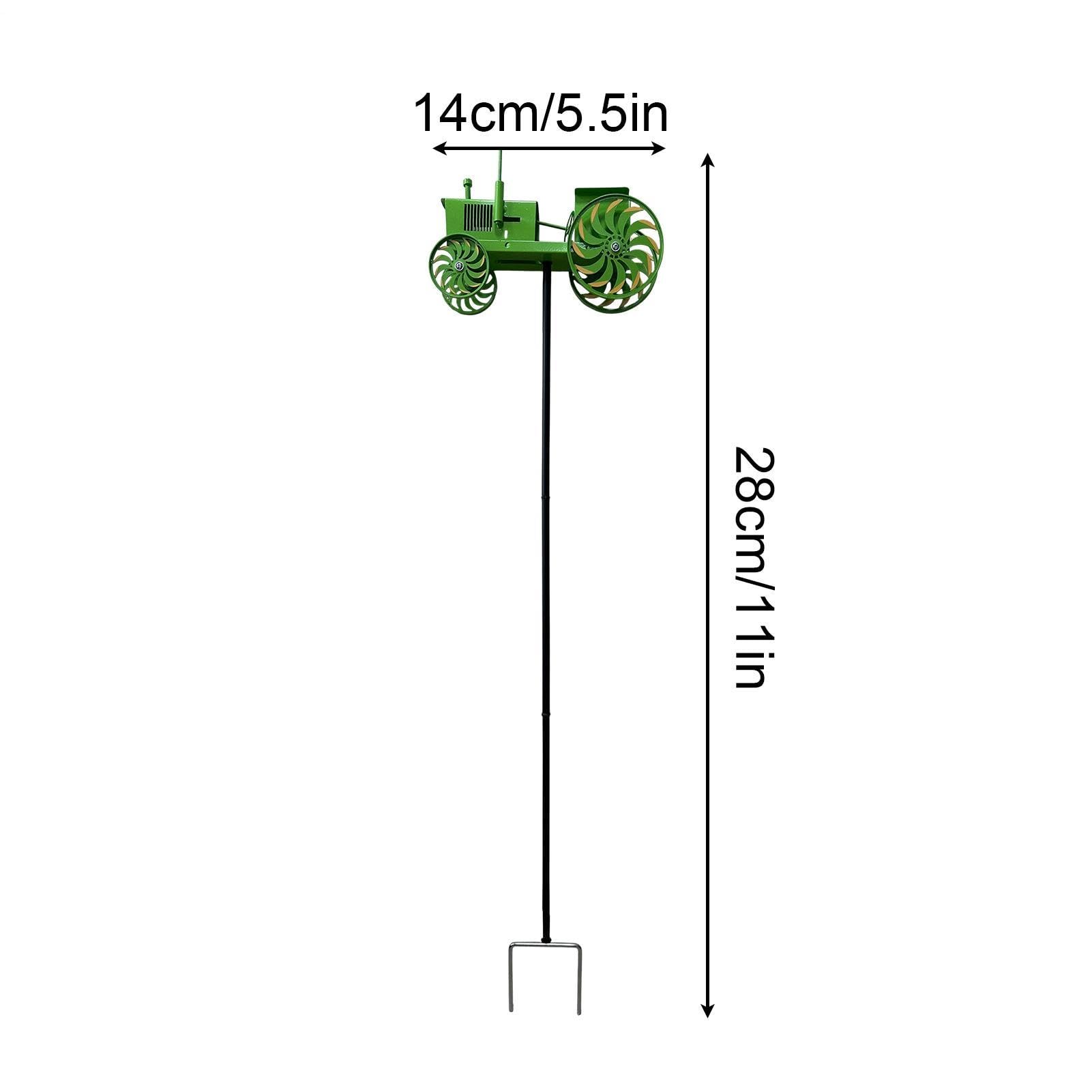 Éolienne Extérieure pour Jardin,Déco Art de Jardin Sculpture de Vent Tracteur - Moulin à Vent décoratif pour pelouse - pour Devant Maison Terrasse Pelouse Massif de Fleurs Cadeau Maison Neuve
