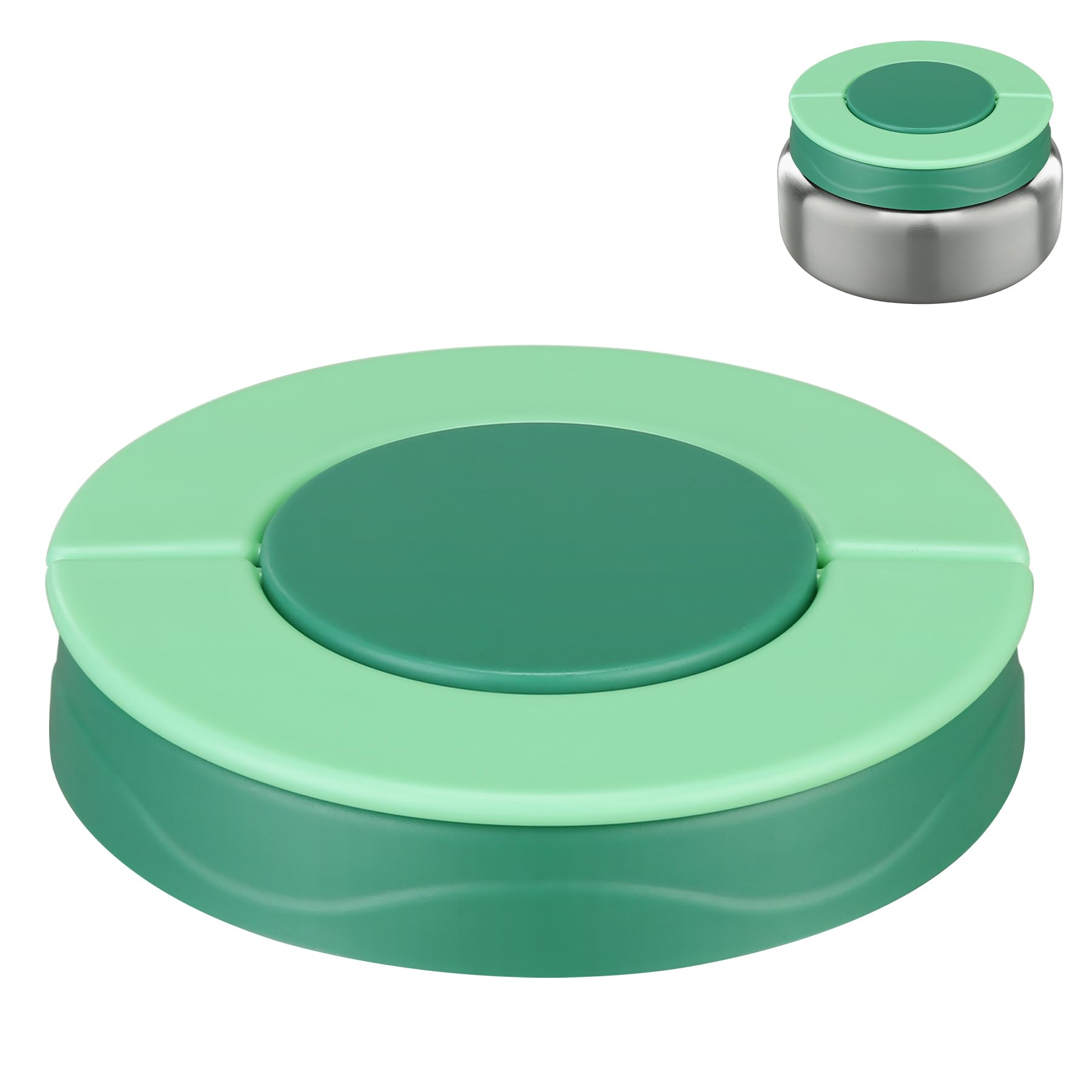 Photo 1 of ?Replacement Lid for 8oz Thermo Food Jar Inside Bento Lunch Box (Green)