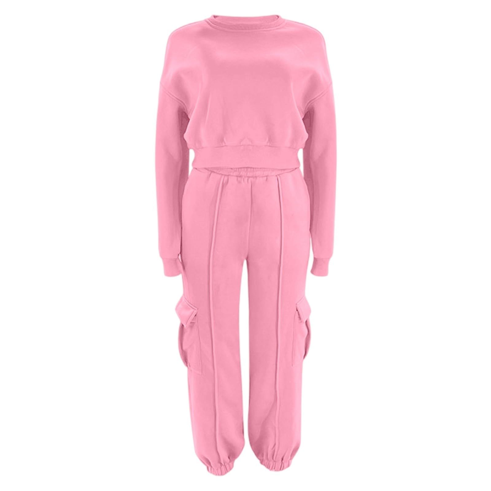Generico Tuta Donna Sportiva Invernale,Completo Da Jogging Casual Autunno/Inverno Firmato Felpa E Pantaloni Da Jogging Due Pezzi Abbigliamento Da Casa Morbido E Caldo Coordinato