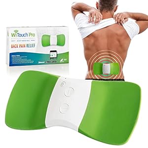 WiTouch Pro TENS Unit for Back Pain Relief & Recovery, Wireless, Wearable Muscle Stimulator, Made in USA, Gel Pads Included