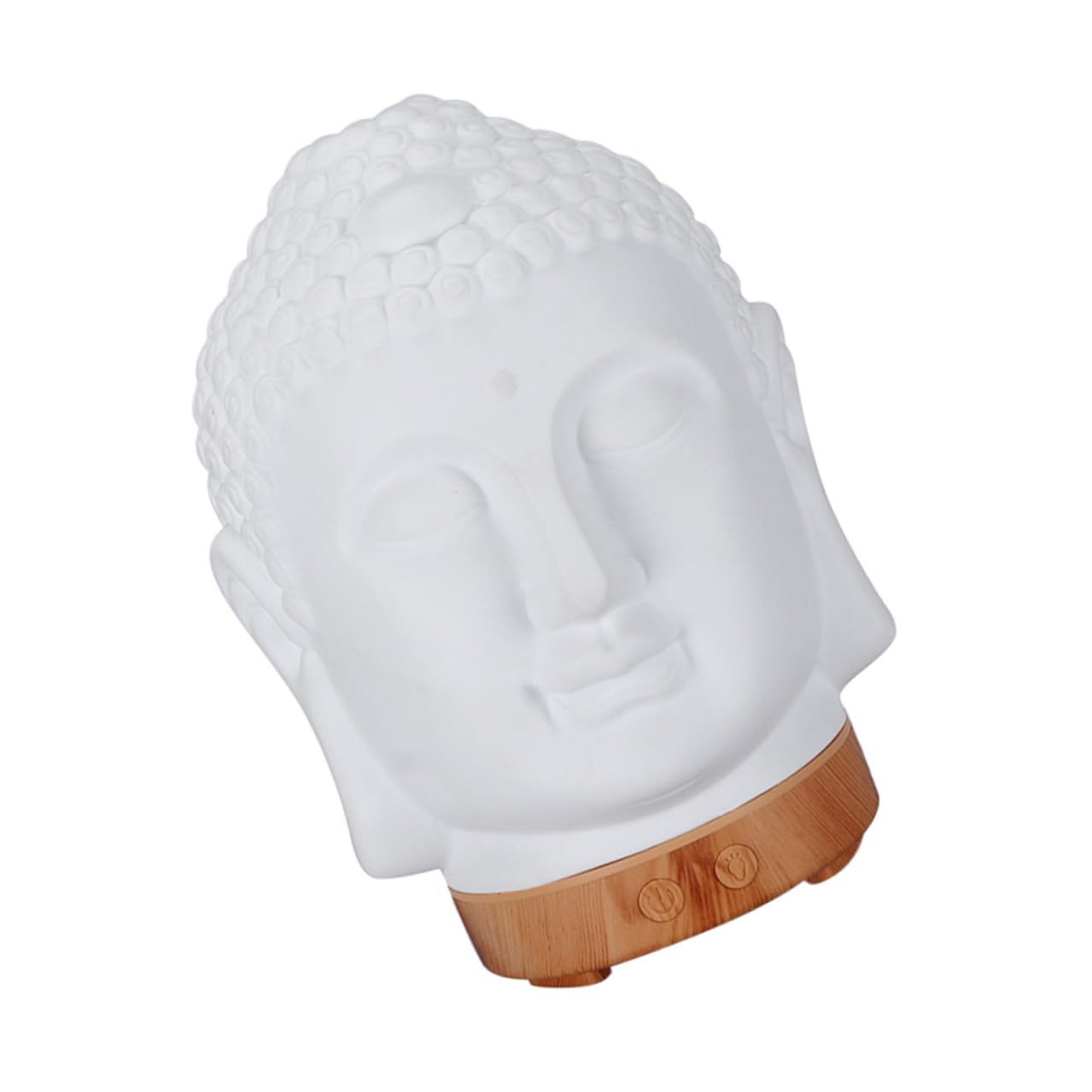 GALPADA Difusor De Aromaterapia Ultrasónico Cabeza De 220-240v Cerámica Base Madera Clara Para Yoga Hogar Oficina Dormitorio Aromatizador y Humidificador