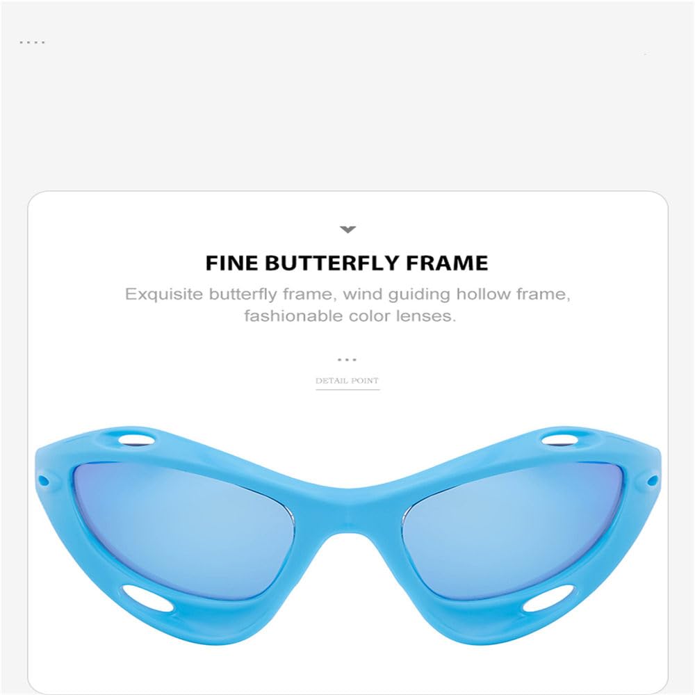Gafas de sol vintage para hombre, moda, estilo ojo de gato, gafas de sol para mujer, resistentes al viento, estilo steampunk, estilo Y2K