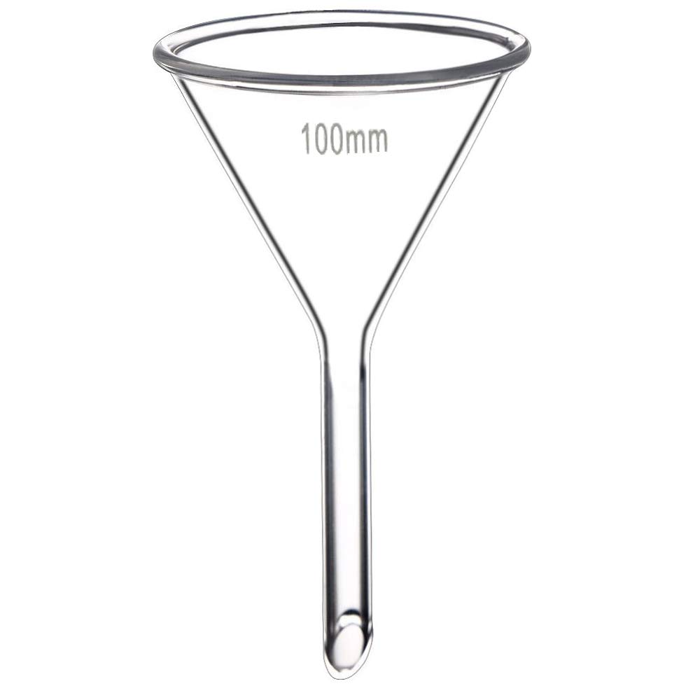 Olympia Sports 16084 Neutral Glass Funnel - 100mm - 100mm Stem