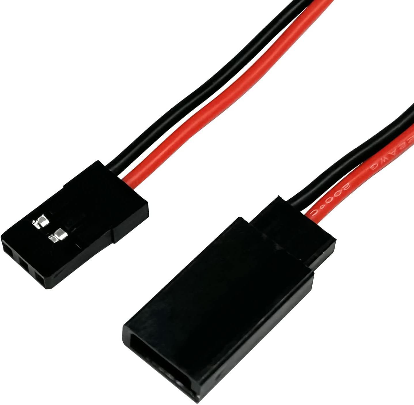 Connettori JR A Spina JST Per RC – 4 Pezzi Maschio/femmina Con Fili Siliconici 22AWG 5 Cm (colore Casuale)