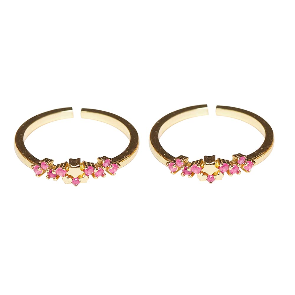 VOYLLA Sparkling Essentials CZ Gems Embellished Brass Toe Rings (B0B8DLM9GT) Amazon Price History, Amazon Price Tracker