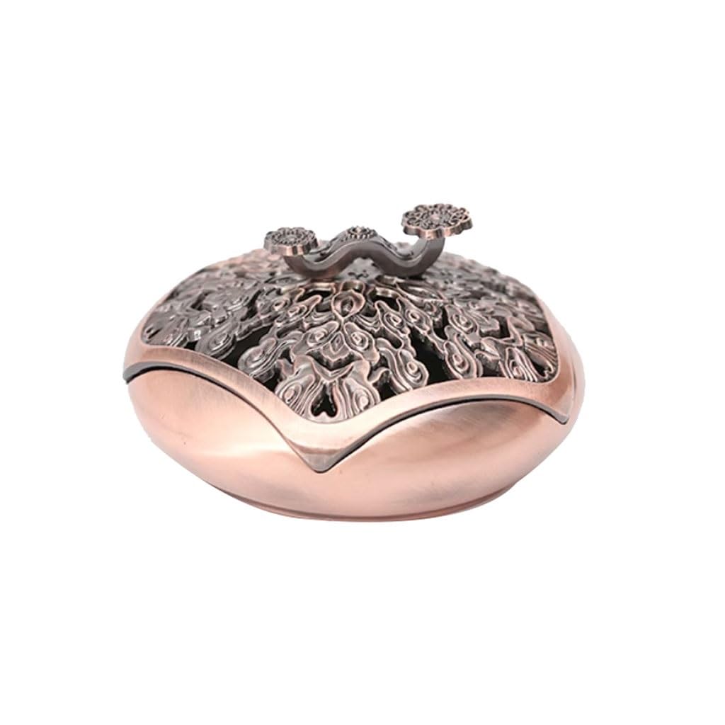 Incense Holder Base Metal Antique Plate Incense Burner Household Indoor Sandalwood Study Tea Ceremony Agarwood