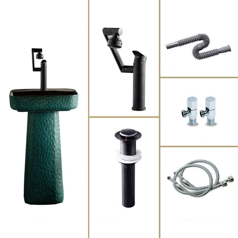 Umywalka Nablatowa, 2-Częściowa, Stojąca, Prostokątna, Ceramiczna, Z Baterią I Odpływem,B-One Size