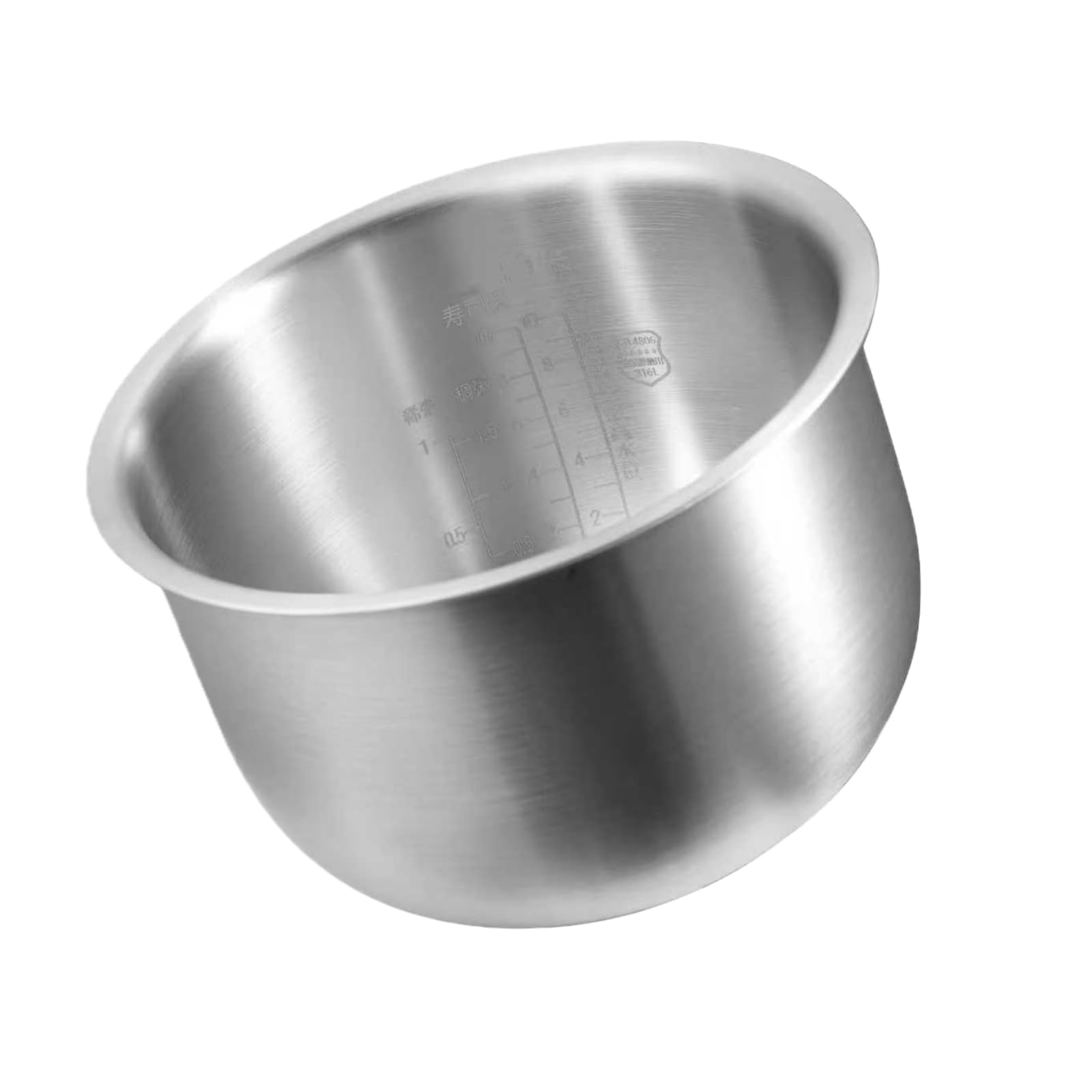 Pot intérieur en acier inoxydable 316 de 5 L compatible avec Zojirushi NP-HBC18 | Bol de rechange pour cuiseur à riz B264/B266 | Insert inoxydable anti-adhésif durable pour un chauffage uniforme