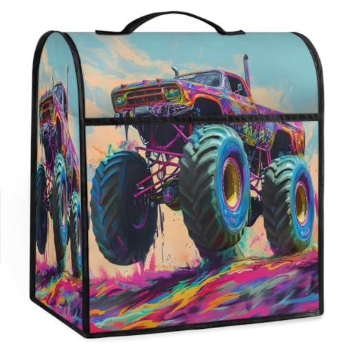 Coffee Maker Cover Colorful Car Kitchen Appliance Covers Small Appliance Covers Blender Cover Juicer Cover Dust Covers for Kitchen Appliances with Top Handle and Pockets,Washable,C501