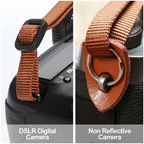 Black and White Plaid Camera Strap