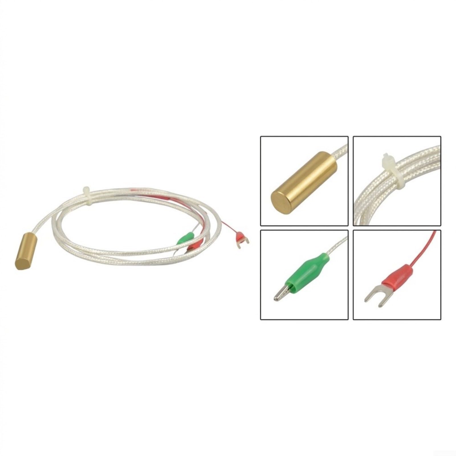 PT100 Sonde de température pour tuyauterie, Laiton Durable Précis