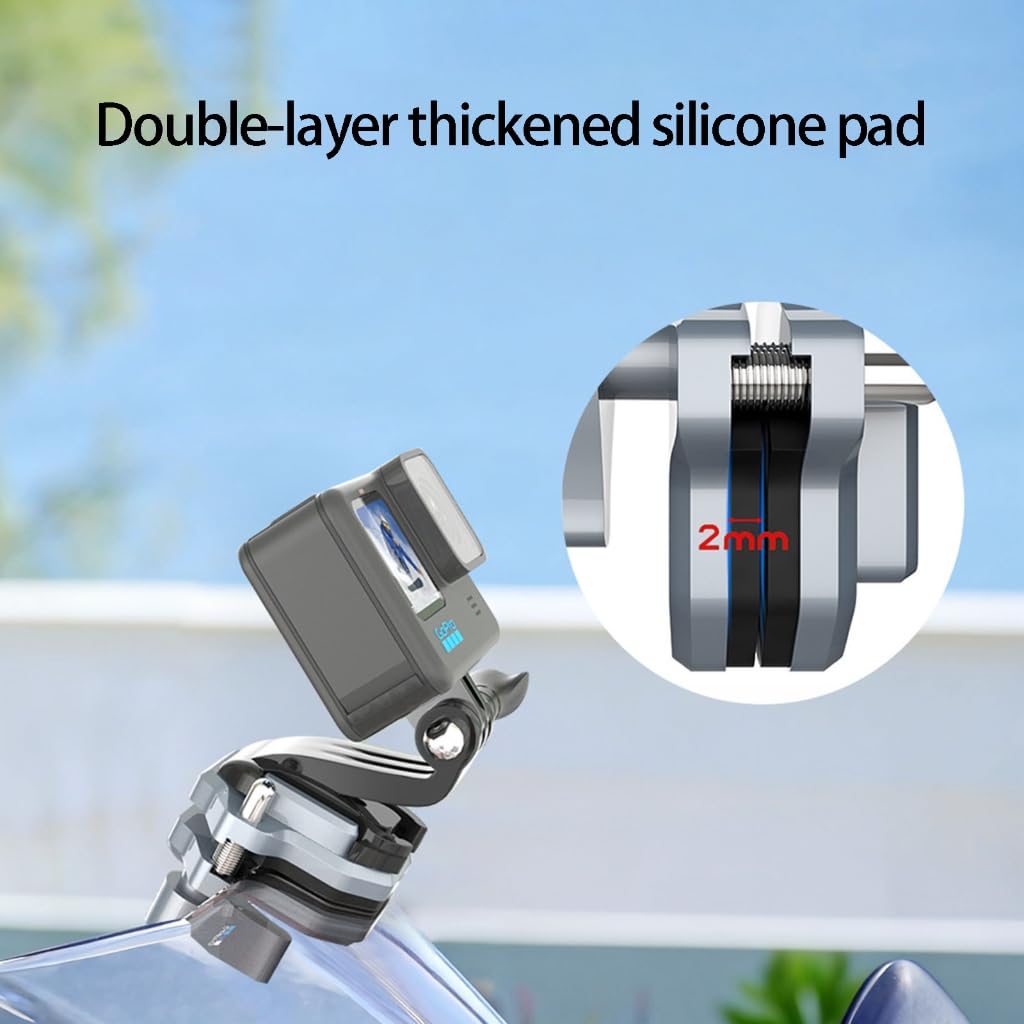 Supporto per fotocamera da moto resistente, adatto per la maggior parte delle action cam