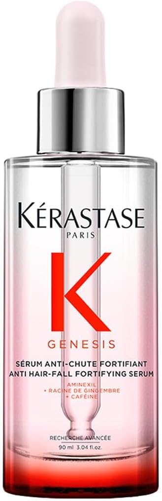 Kérastase Genesis, Anti-Chute Fortifiant, Anti-haaruitval haarserum, Met Gemberwortel en Edelweissbloem, Voor Verzwakt Haar Gevoelig voor Haaruitval, 90 ml