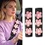 Pink Flower Black Oxford Pad
