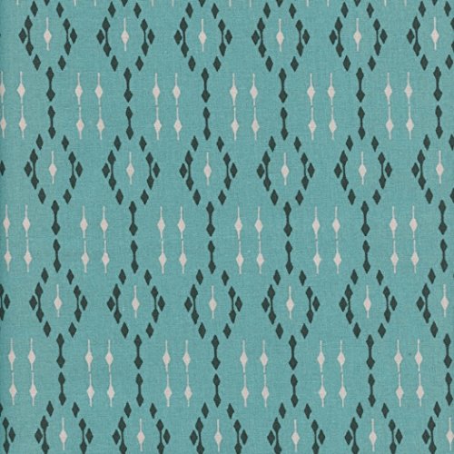 Tela GAMMA (celadón verde, negro & beige) - 100% algodón suave | ancho: 140 cm (por metro lineal)*