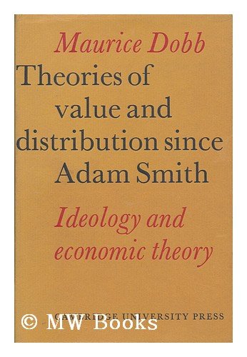 Theories of Value and Distribution since Adam S... 0521201004 Book Cover