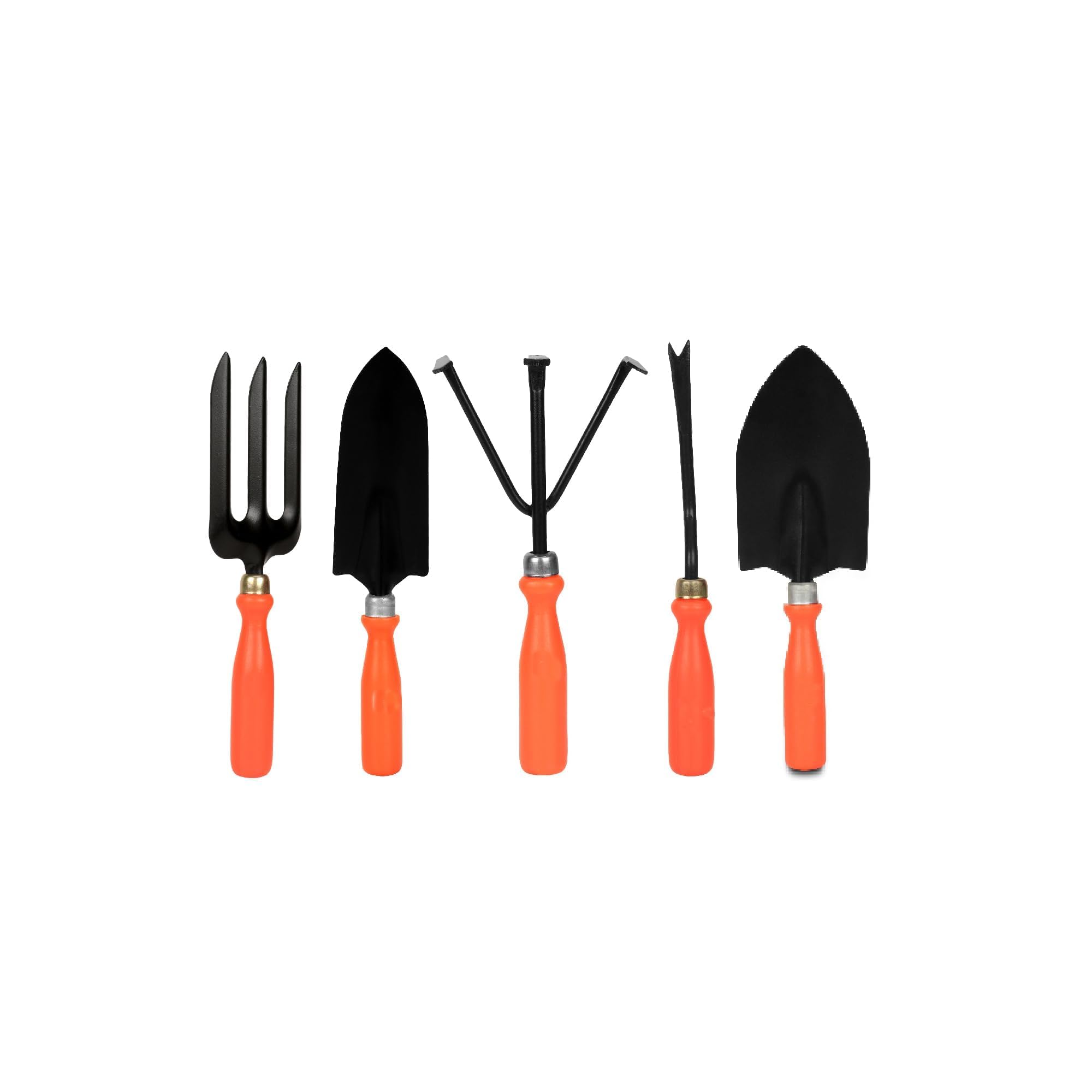 Ocean Mart- Gardening Hand Tools Set - 5 Pieces (Cultivator, Big and Small Trowel, Weeder, Fork) | Tools for Home Garden | Durable Plant Tool Kit | Farming Tools (B0CVQ81MVW) Amazon Price History, Amazon Price Tracker