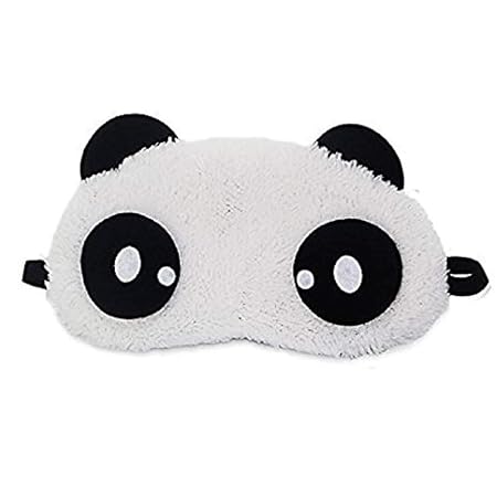 Awestuffs Imported Panda Sleeping Plush Eye Mask Nap Eye Shade Cartoon Blindfold Sleep Eyes Cover Sleeping Travel Rest Eye Patch Sleep Mask (Open Eyes)