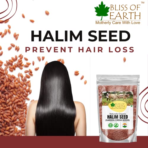 Image of Bliss Of Earth 200gm Halim Seeds Organic for Eating, Aliv Seeds for Hair & Immunity Booster Foods