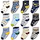 SUOSDEY Anti Rutsch Socken Kinder -12 Paar ABS Rutschfeste Baumwolle StopperSocken Kinder Antirutsch Socken für 1-3 Jahre Jungen