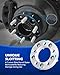 Orion Motor Tech 5x4.5 Wheel Spacers, 1 Inch Spacers with 1/2-20 Studs Compatible with Jeep Wrangler TJ YJ Grand Cherokee Ford Explorer Mustang Ranger, 82.5mm Center Bore Wheel Spacer Kit Set of 2