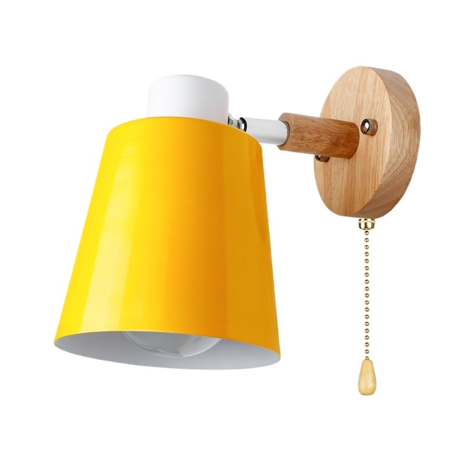 CUDTAPI Wall Lamps With Switch Bedside Wall Light, Modern Wall Sconce Nordic For Bedroom Macaroon 6 Color Steering Head E27 85-285V(Blu)
