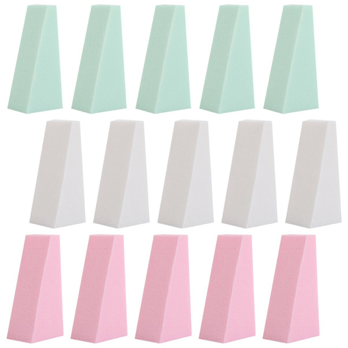 LALAFINA 150piezas Esponjas De Maquillaje Triangulares Para Base De Maquillaje De Aplicador De Cosméticos Húmedo y Seco Para y